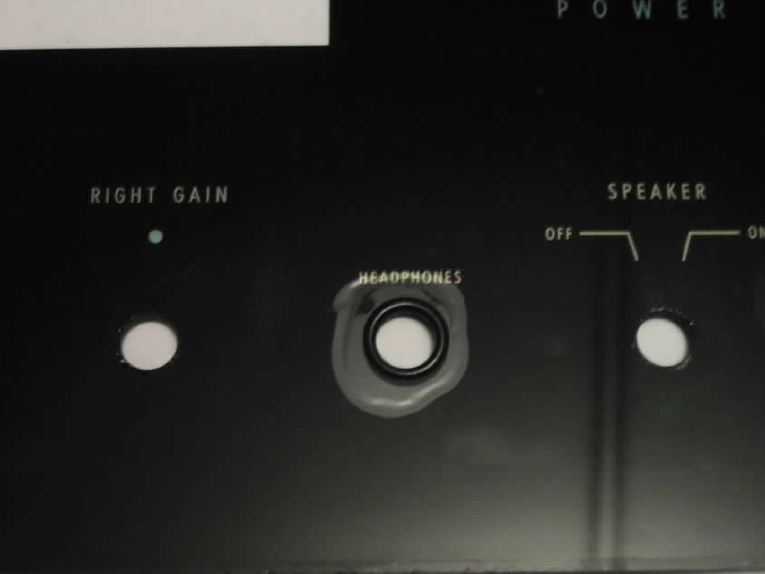 McIntosh Front Panel Air Glass Bubble Bubbling Luftblasen Frontplatte Repair